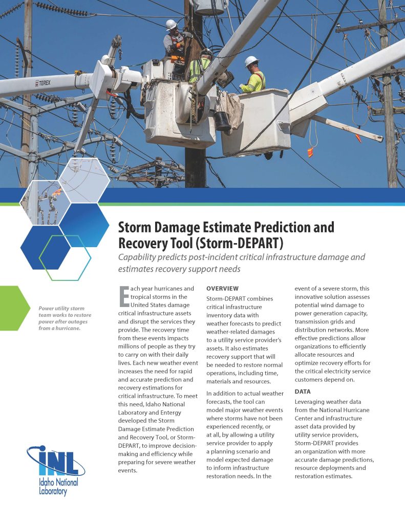 Storm DEPART fact sheet